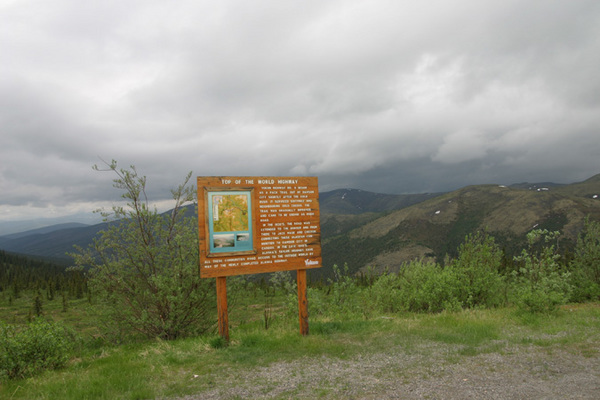 Top of the World Highway Yukon Alaska